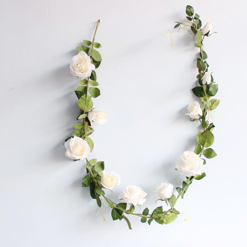 180 cm Long Quality Fake Silk Roses Vine Artificial Flowers With Green Leaves For Home Wedding Decoration Party, Blue
180 cm Long Quality Fake Silk Roses Vine Artificial Flowers With Green Leaves For Home Wedding Decoration Party, Blue