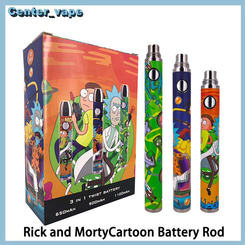 Authentic COS Twist Rick And Morty Bottom Adjustable Battery 3.3-4.2v Voltage 10w 650mAh 900mAh 1100mAh 3 In 1 With Gift Box Fit For Ego 510 Thread Atomizer
Authentic COS Twist Rick And Morty Bottom Adjustable Battery 3.3-4.2v Voltage 10w 650mAh 900mAh 1100mAh 3 In 1 With Gift Box Fit For Ego 510 Thread Atomizer