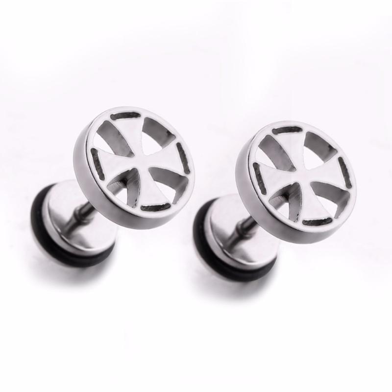 Knight Templar Crusade Cross Earring Stud for Men Boys Unisex Cool Punk Cross Earrings Ear Piercing Jewelry 1 Pair
Knight Templar Crusade Cross Earring Stud for Men Boys Unisex Cool Punk Cross Earrings Ear Piercing Jewelry 1 Pair