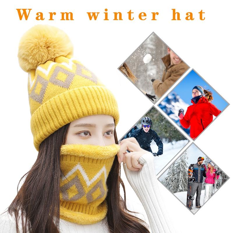 Mens Womens Knitted Bobble Hat Scarf Beanie Women Warm Winter Fleece Lining Ski Hat, Yw
Mens Womens Knitted Bobble Hat Scarf Beanie Women Warm Winter Fleece Lining Ski Hat, Yw