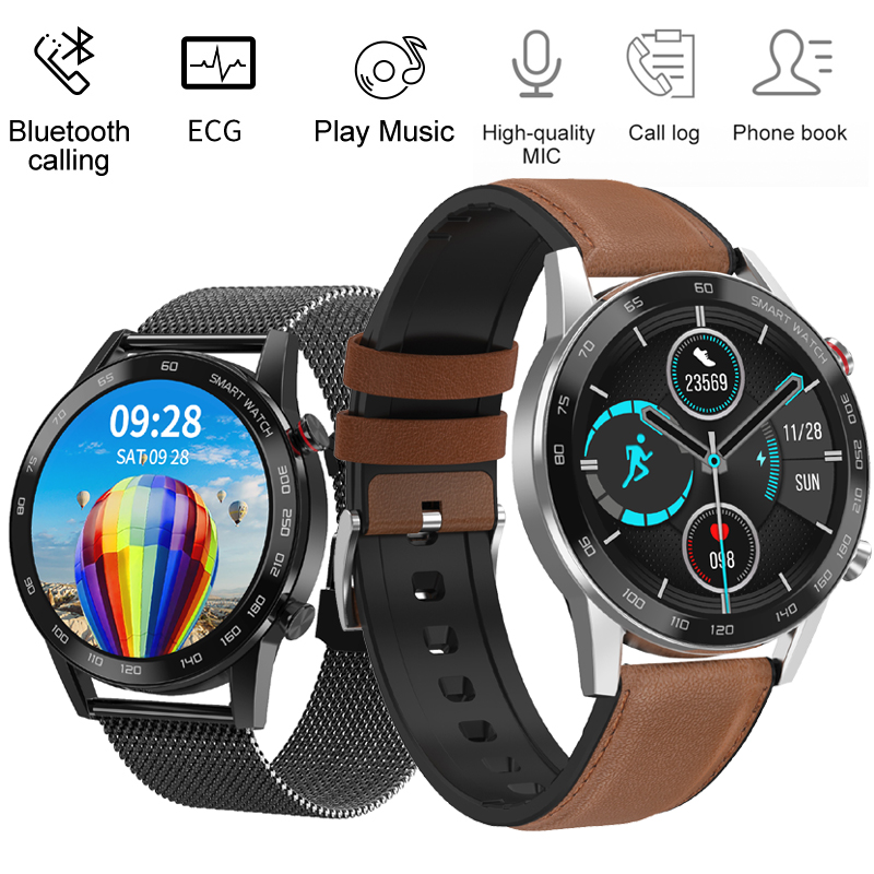 DT95 Leather Strap Smart Watch for Men Round Touch Display Heart Rate Blood Pressure Monitor Smartwatch Bluetooth Phone Call ECG Clock
DT95 Leather Strap Smart Watch for Men Round Touch Display Heart Rate Blood Pressure Monitor Smartwatch Bluetooth Phone Call ECG Clock