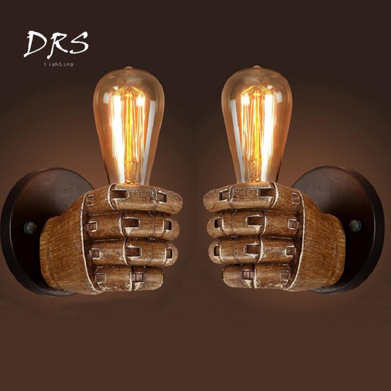 DRS Industrial Fist Wall Lamp Creative Resin Wall Light Decoration Cafe Bar Restaurant Bedroom Lamp E27 90v-260v
DRS Industrial Fist Wall Lamp Creative Resin Wall Light Decoration Cafe Bar Restaurant Bedroom Lamp E27 90v-260v