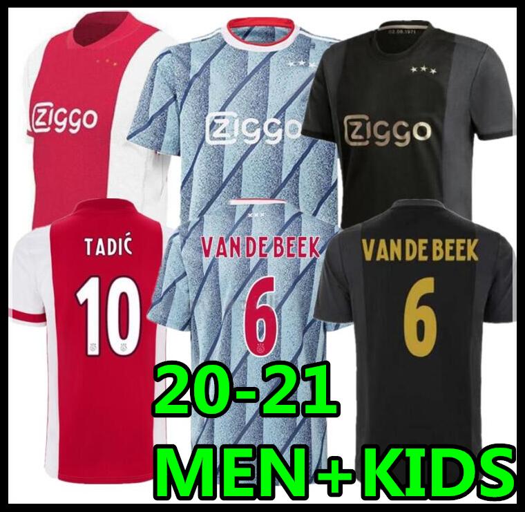 20 21 Ajax soccer jersey PROMES 2020 2021 camiseta de fútbo VAN DE BEEK TADIC ZIYECH FOOTBALL SHIRT MEN KIDS SETS uniform 50TH NERES, Black;yellow 
20 21 Ajax soccer jersey PROMES 2020 2021 camiseta de fútbo VAN DE BEEK TADIC ZIYECH FOOTBALL SHIRT MEN KIDS SETS uniform 50TH NERES, Black;yellow