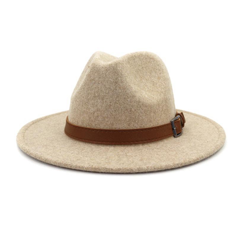 wool felted hats fedora women men solid color wide brim women hats band belt panama jazz caps hip hop winter autumn for men, Dark grey
wool felted hats fedora women men solid color wide brim women hats band belt panama jazz caps hip hop winter autumn for men, Dark grey
