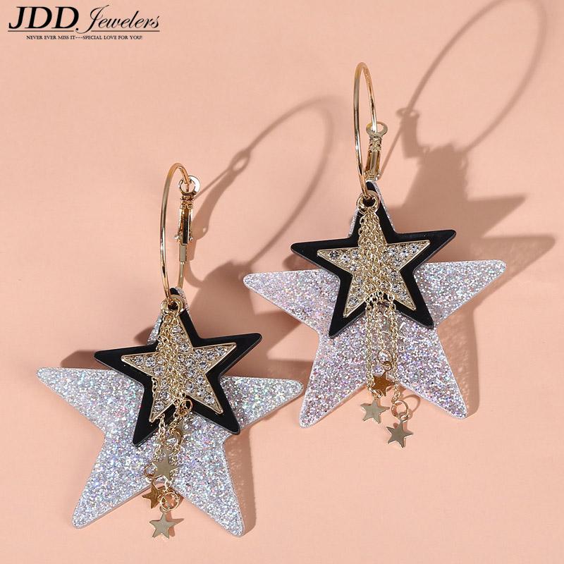 Korean Version Of Simple Double-Layer Five-Pointed Star Rear Hanging Earrings Personality Temperament Long Circle Jewelry
Korean Version Of Simple Double-Layer Five-Pointed Star Rear Hanging Earrings Personality Temperament Long Circle Jewelry