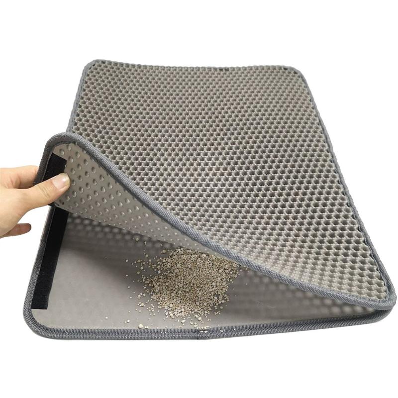 Pet Cat Litter Pad Eva Double Cat Litter Catch Pad Waterproof Pet Mat Bottom Non-Slip Supplies