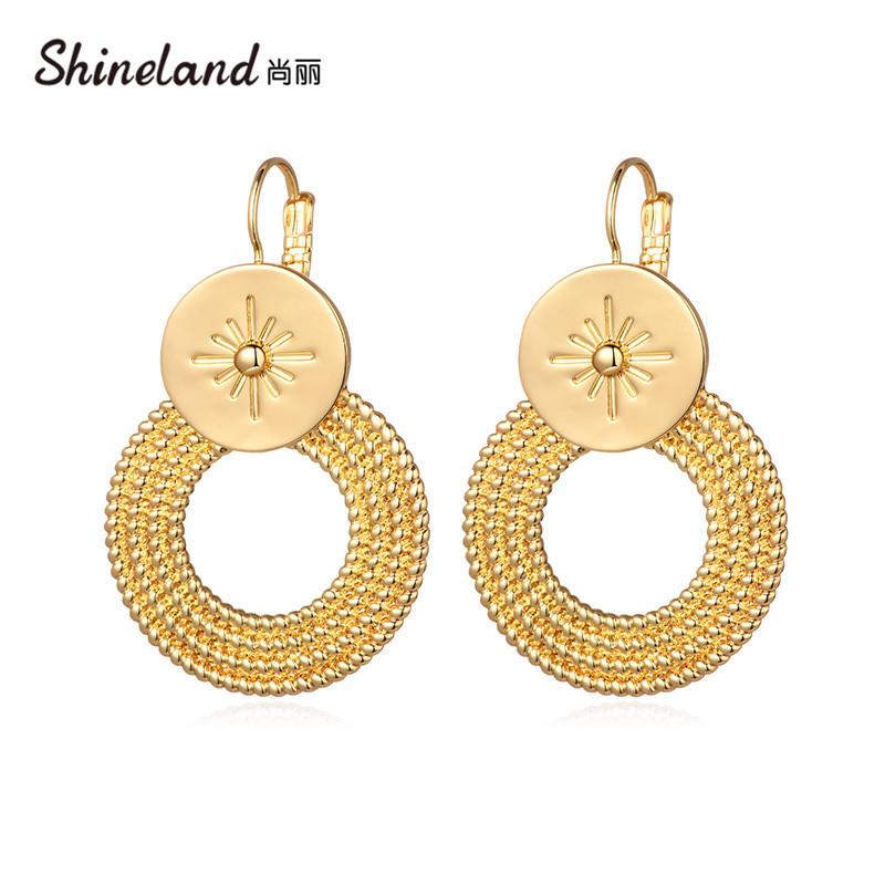 Shineland Statement Big Metal Circle Round Drop Earrings Bohemian Vintage Gold Color Brincos Femme Fashion Jewelry New 2020
Shineland Statement Big Metal Circle Round Drop Earrings Bohemian Vintage Gold Color Brincos Femme Fashion Jewelry New 2020