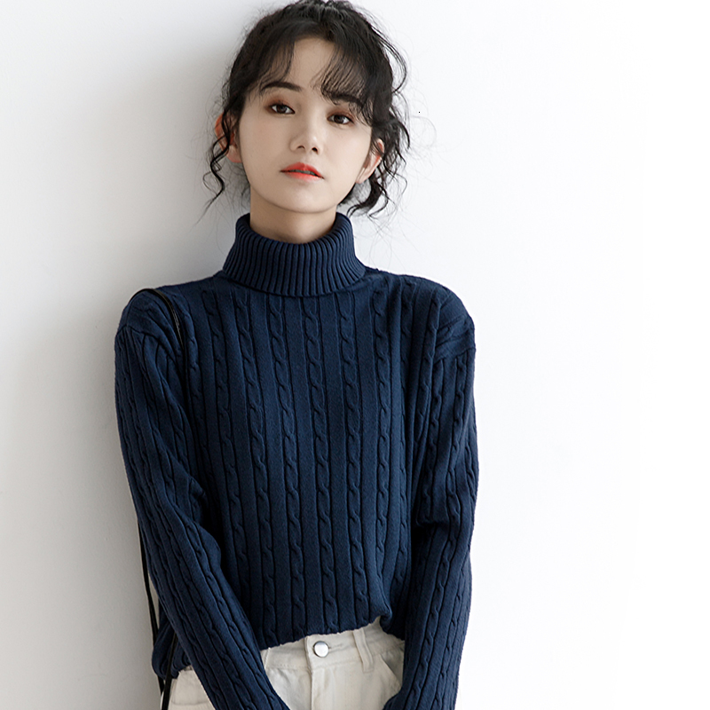 2021 New Vintage Blue Turtleneck Jumper Female Thickened Joker Bottom Shirt 2TEG, Black
2021 New Vintage Blue Turtleneck Jumper Female Thickened Joker Bottom Shirt 2TEG, Black