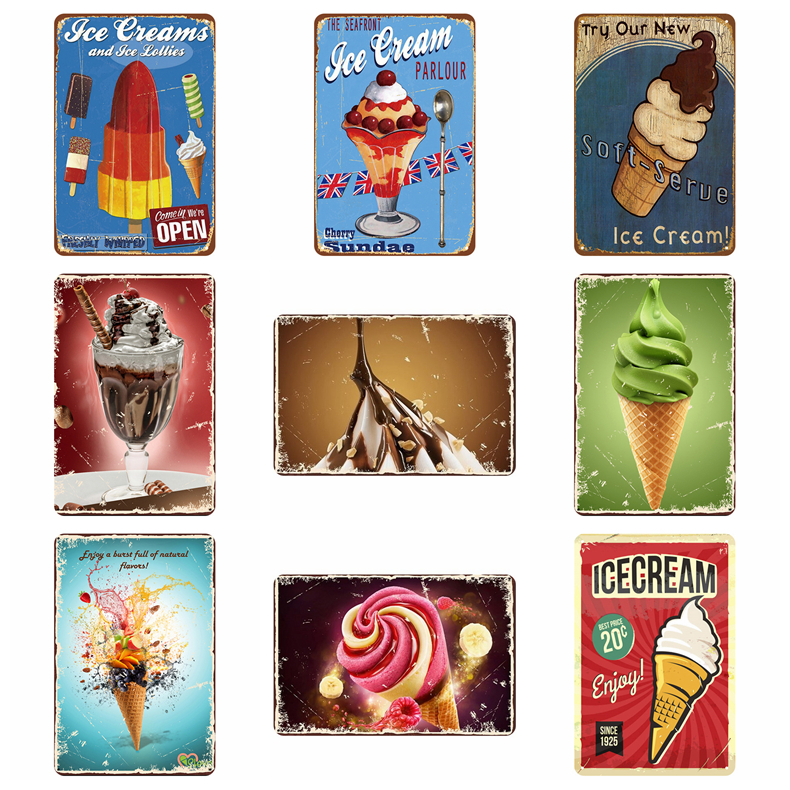Metal Tin Retro Wall Plaque Sign Art Sticker Iron Painting Ice-cream Home Decoration Pub Signs Wall Decor Support Customized LLS206
Metal Tin Retro Wall Plaque Sign Art Sticker Iron Painting Ice-cream Home Decoration Pub Signs Wall Decor Support Customized LLS206