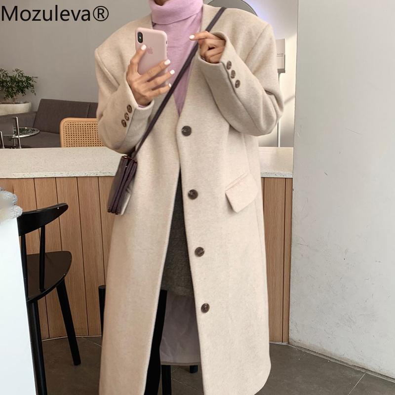 Mozuleva 2020 V-neck Long Woolen Cloth Coat Winter Full Regular Women Coats and Jackets Winter Korean Coat, Lady grey
Mozuleva 2020 V-neck Long Woolen Cloth Coat Winter Full Regular Women Coats and Jackets Winter Korean Coat, Lady grey