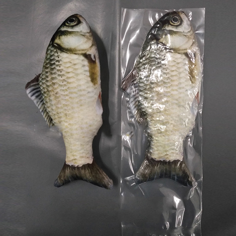 Pet Soft Plush 3D Shape Cat Bite Resistant Interactive Gift Caip Toys Stuffed Pillow Doll Simulation Fish Playing Toy YL0222