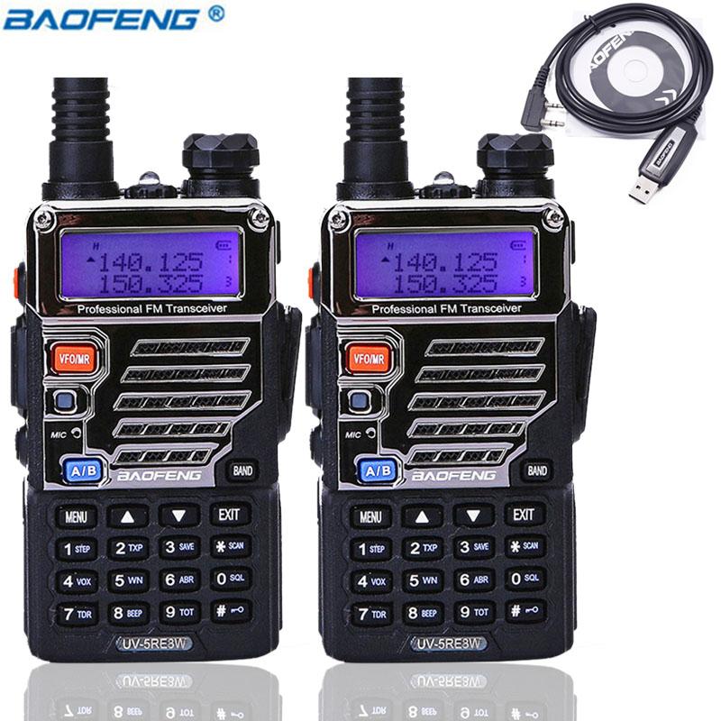 2PCS BAOFENG UV-5RE walkie talkie 8W High Power uv5re uv-5r powerful 10km long range ham portable Radio for hiking +USB Cable
2PCS BAOFENG UV-5RE walkie talkie 8W High Power uv5re uv-5r powerful 10km long range ham portable Radio for hiking +USB Cable