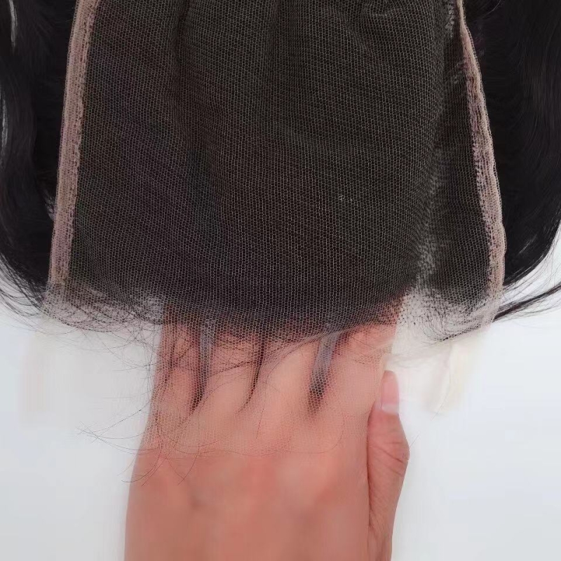 Indian Raw Virgin Human Hair HD 5X5 6X6 7X7 13X4 13X6 Lace Frontal Free Part Swiss Lace Closures Natural Color 12-24inch