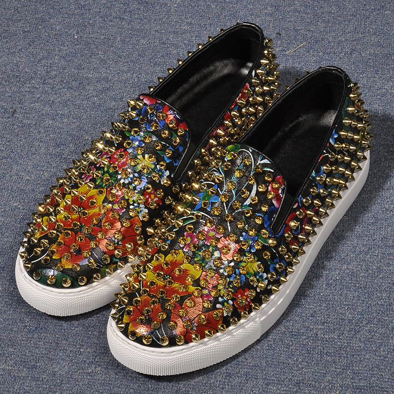 Design Korean Male Prints Colour Rivet Slip-on Flat Breathing Platform Shoes Chaussure Moccasins Homme Man Sneakers Zxce, Gold
Design Korean Male Prints Colour Rivet Slip-on Flat Breathing Platform Shoes Chaussure Moccasins Homme Man Sneakers Zxce, Gold