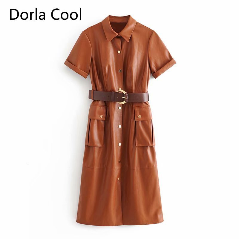 High Street Female Leather Mid Long 2021 Lean Spring Belt Elegant Cashmere Designer Pockets Fancy Dress Rsq1, Brown
High Street Female Leather Mid Long 2021 Lean Spring Belt Elegant Cashmere Designer Pockets Fancy Dress Rsq1, Brown