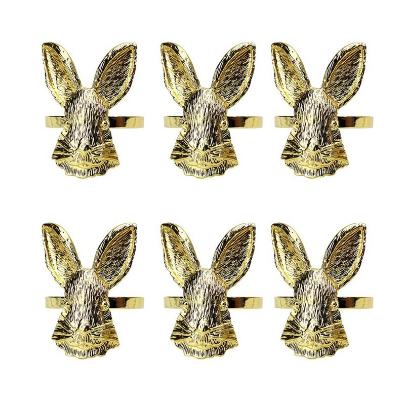 Head Napkins Rings Set of 6, Gold Napkin Rings Holder for Easter Wedding Family Gathering Table Decoration
Head Napkins Rings Set of 6, Gold Napkin Rings Holder for Easter Wedding Family Gathering Table Decoration