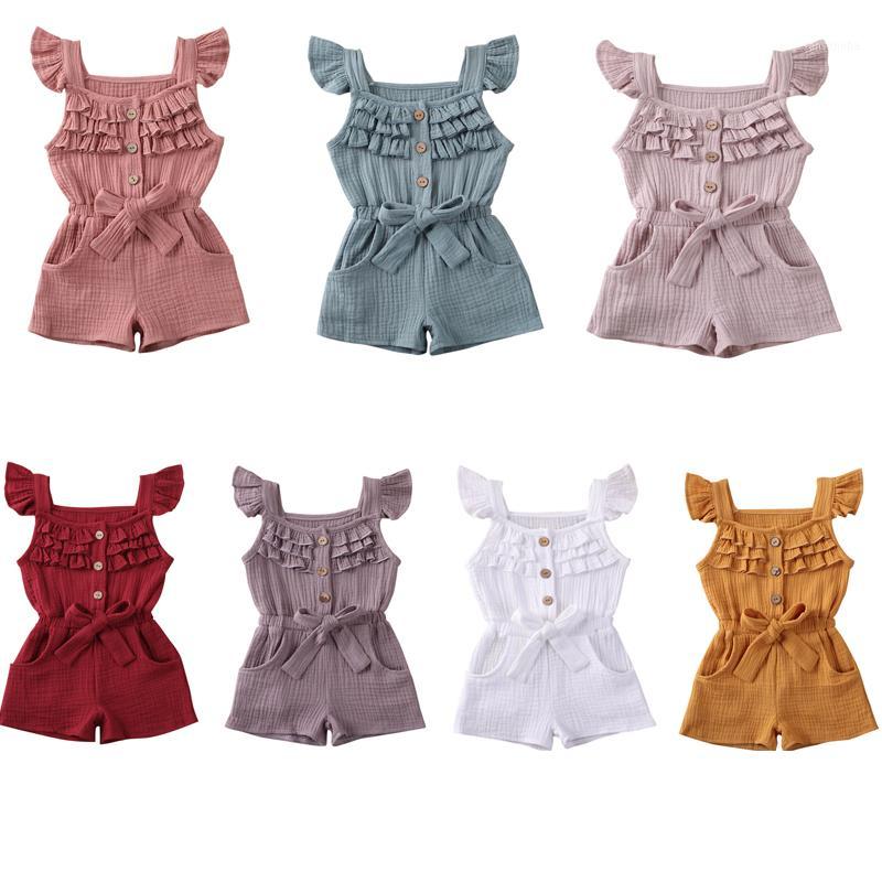 6M-5Years Toddler Kids Baby Girls Solid color Rompers Ruffle Short sleeve Jumpsuits summer One pieces1, Blue
6M-5Years Toddler Kids Baby Girls Solid color Rompers Ruffle Short sleeve Jumpsuits summer One pieces1, Blue