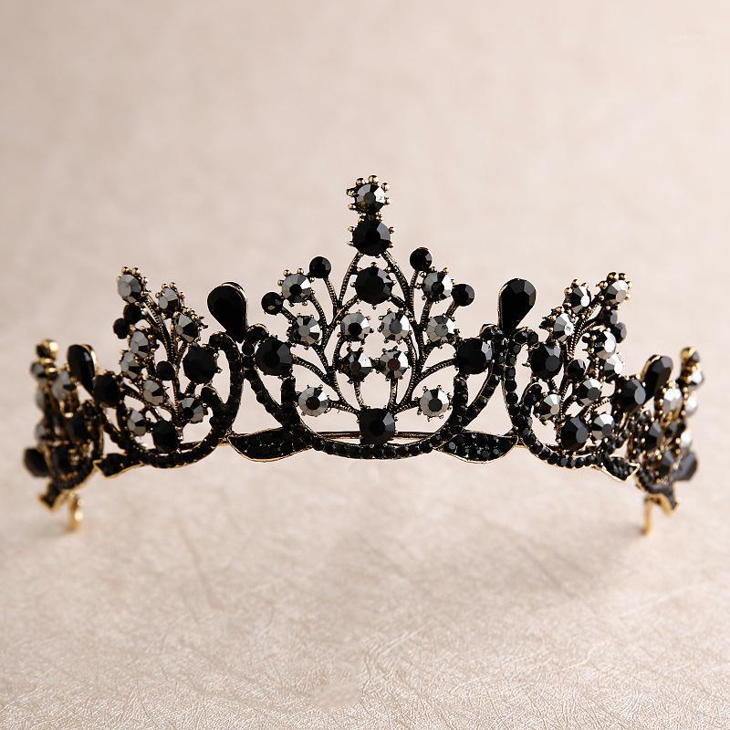 Retro Black Luxury Bridal Crystal Baroque Tiaras Crowns Princess Queen Pageant Prom Rhinestone Veil Tiara Wedding Hair Accessory1
Retro Black Luxury Bridal Crystal Baroque Tiaras Crowns Princess Queen Pageant Prom Rhinestone Veil Tiara Wedding Hair Accessory1