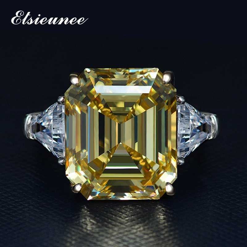 ELSIEUNEE 100% 925 Sterling Silver Created Moissanite Citrine Gemstone Cocktail Party Wedding Bands Rings for Women Wholesale B1205
ELSIEUNEE 100% 925 Sterling Silver Created Moissanite Citrine Gemstone Cocktail Party Wedding Bands Rings for Women Wholesale B1205