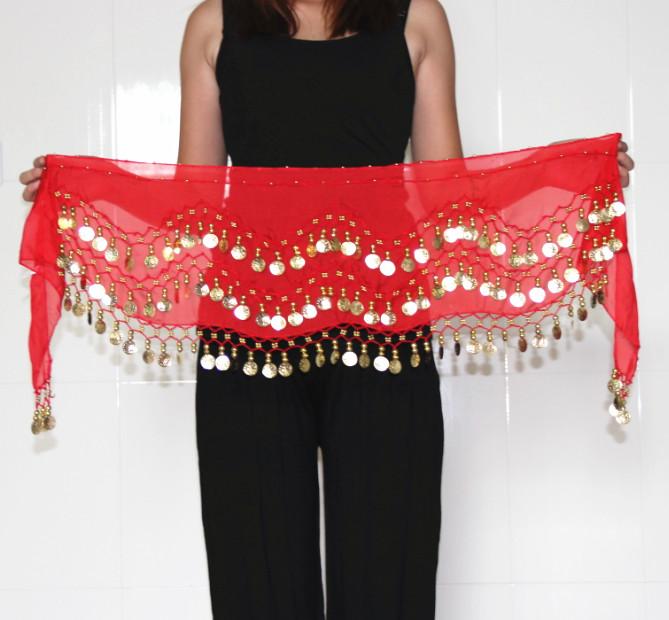 Dancewear Women Practice Clothing Triangle Hip Scarf Colorful Adjustable 128 Gold Coins Belly Dance, Black
Dancewear Women Practice Clothing Triangle Hip Scarf Colorful Adjustable 128 Gold Coins Belly Dance, Black