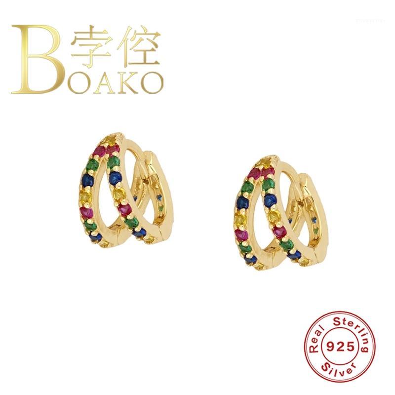 925 Sterling Silver Hoop Earrings For Women Double Layer Colorful Zircon Earring Hoops Round Earings Luxury Jewelry Pendients1
925 Sterling Silver Hoop Earrings For Women Double Layer Colorful Zircon Earring Hoops Round Earings Luxury Jewelry Pendients1