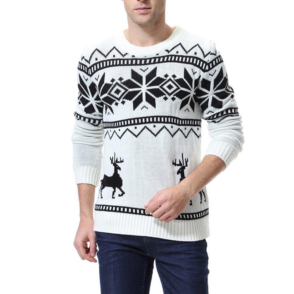 Man Sweater Warm Casual Knitted Pullover Sweaters 201203
