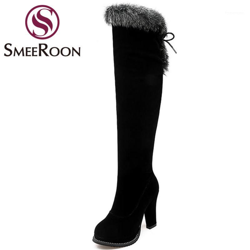 Smeeroon fashion boots high quality lace up over the knee boots office side zipper womens shoes winter with fur plus size1, Black
Smeeroon fashion boots high quality lace up over the knee boots office side zipper womens shoes winter with fur plus size1, Black