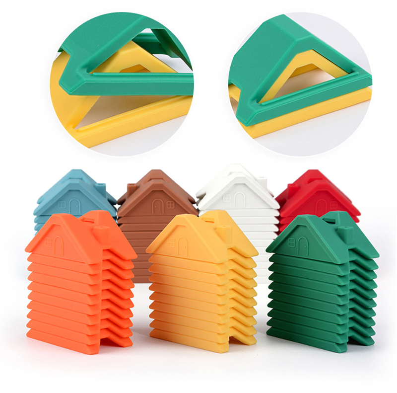 Creative Silicone Stacking Toys Baby Teethers Motor Skills Preschool Educational Building Blocks Nesting Toy for Toddler Kids