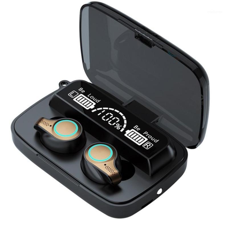 TWS Bluetooth 5.1 Earphones 2000mAh Charging Box Wireless Headphone 9D Stereo Sports Waterproof Earbuds Headsets With Microphone1, Black
TWS Bluetooth 5.1 Earphones 2000mAh Charging Box Wireless Headphone 9D Stereo Sports Waterproof Earbuds Headsets With Microphone1, Black