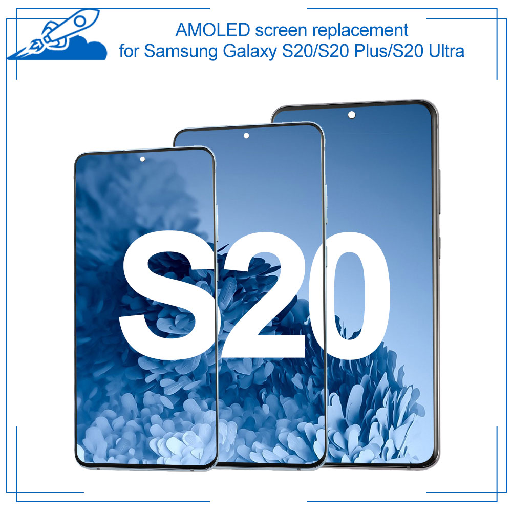 100% OEM AMOLED Display for SAMSUNG Galaxy S20 Plus Ultra Touch Screen Digitizer Assembly Black Blue Grey No Dead Pixel
100% OEM AMOLED Display for SAMSUNG Galaxy S20 Plus Ultra Touch Screen Digitizer Assembly Black Blue Grey No Dead Pixel