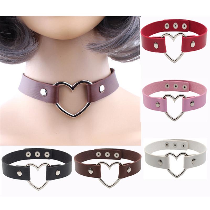 Fashion Love Heart Adjustable Leather Choker Punk PU Necklace Goth Choker Soft Collar Chain for Women Girls
Fashion Love Heart Adjustable Leather Choker Punk PU Necklace Goth Choker Soft Collar Chain for Women Girls