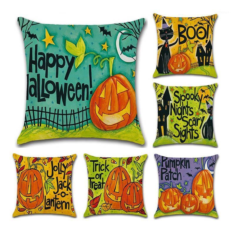 Funny Cartoon Style Jack-o-lantern Pumpkin Throw Pillow Case for Home Sofa Room Chair Car Halloween Decorative Cushion Cover1
Funny Cartoon Style Jack-o-lantern Pumpkin Throw Pillow Case for Home Sofa Room Chair Car Halloween Decorative Cushion Cover1