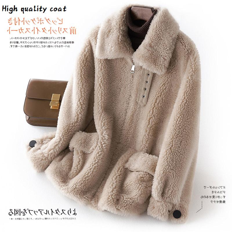 Fur Real Coat Autumn Winter Wool Coat Women Clothes 2020 Korean Vintage Sheep Shearling Fur Woolen Jacket Casaco Feminino Zt2798, Beige
Fur Real Coat Autumn Winter Wool Coat Women Clothes 2020 Korean Vintage Sheep Shearling Fur Woolen Jacket Casaco Feminino Zt2798, Beige