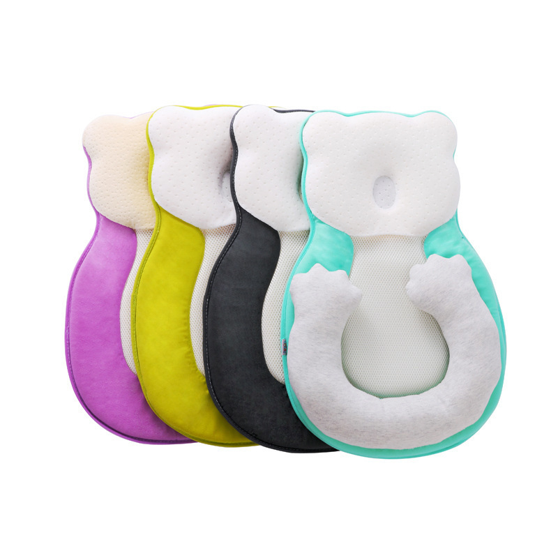 Baby Anti-roll Pillow Newborn Prevent Flat Head Infant Sleep Positioner Cushion for Toddler Baby Crib Cradle Cot Nest Bassinet LJ201014