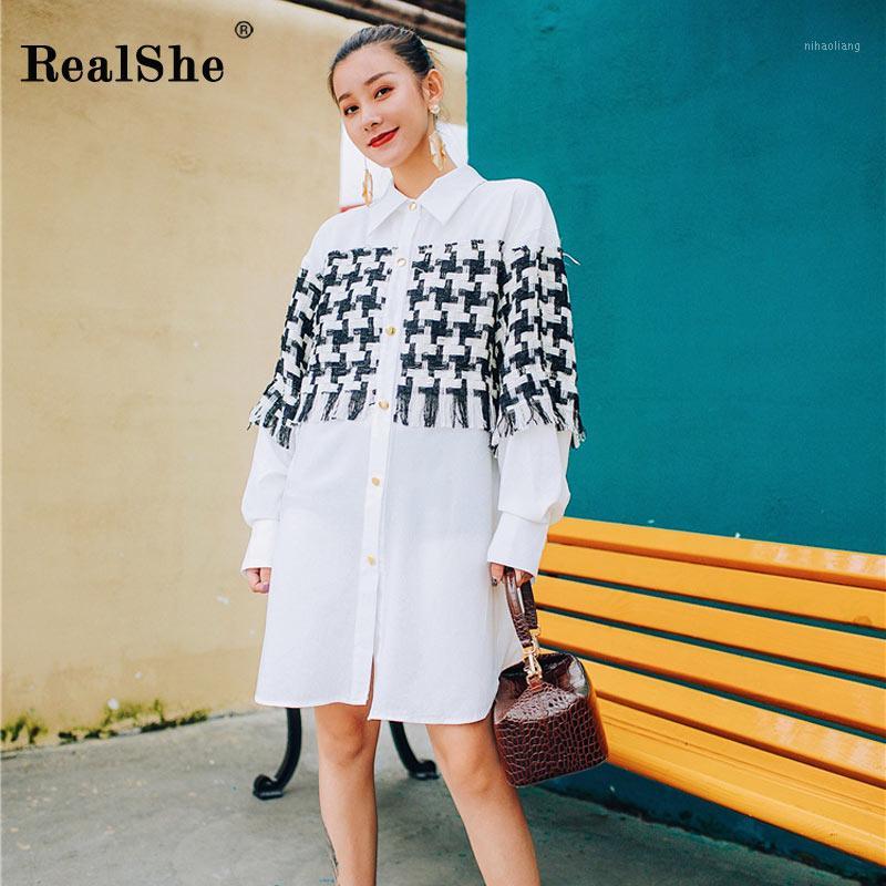 RealShe 2018 Summer Women Lapel Long Sleeve Patchwork Knitted Dress Shirt Dress Women' fashion Long Sleeve Tassel Mini1
RealShe 2018 Summer Women Lapel Long Sleeve Patchwork Knitted Dress Shirt Dress Women' fashion Long Sleeve Tassel Mini1