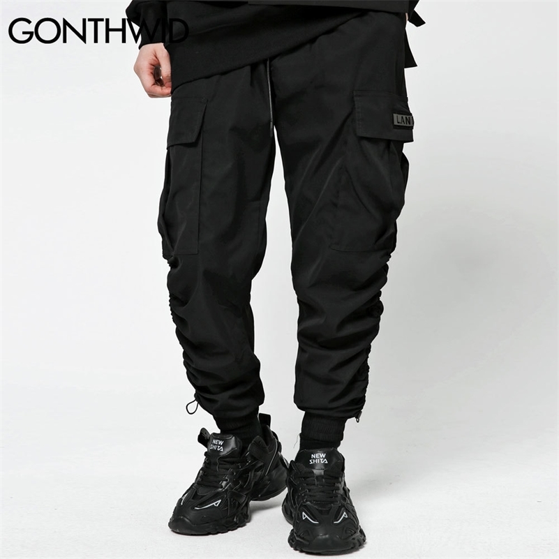 GONTHWID Pockets Cargo Harem Joggers Pants Streetwear Mens Hip Hop Rubber Band Folds Pants Casual Harajuku Fashion Trousers 201109, Black
GONTHWID Pockets Cargo Harem Joggers Pants Streetwear Mens Hip Hop Rubber Band Folds Pants Casual Harajuku Fashion Trousers 201109, Black