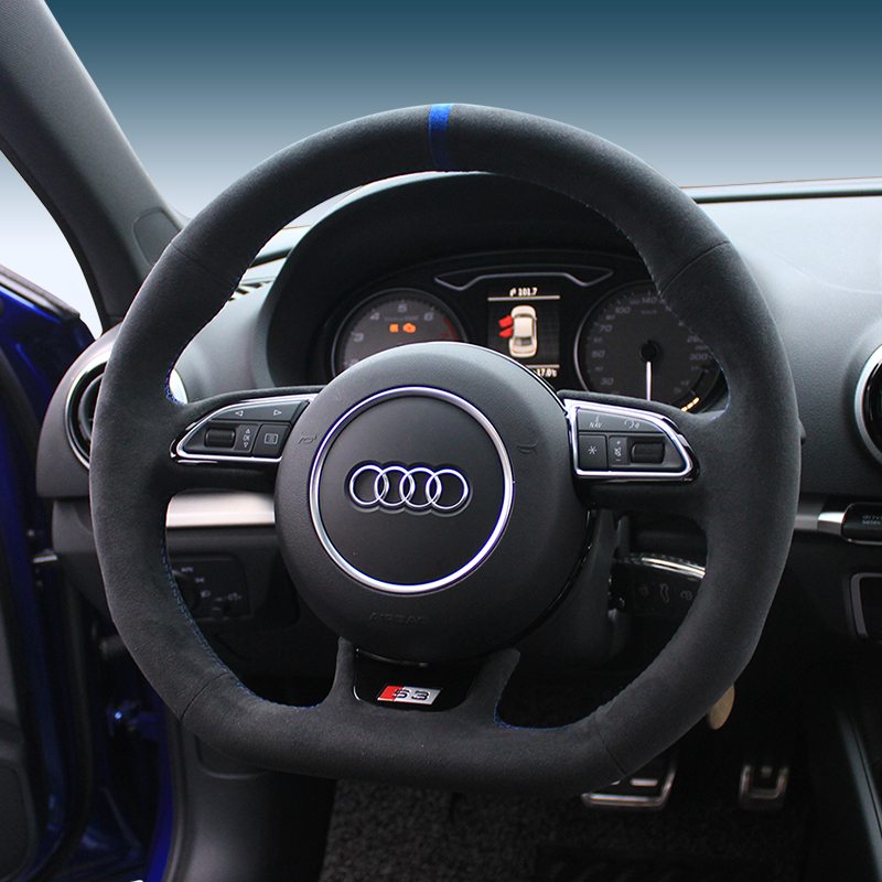 DIY custom made Hand-stitched suede car steering wheel cover For audi A4L A6L S3 S5 SQ5 RS5 RS7 car wheel cover accessories
DIY custom made Hand-stitched suede car steering wheel cover For audi A4L A6L S3 S5 SQ5 RS5 RS7 car wheel cover accessories