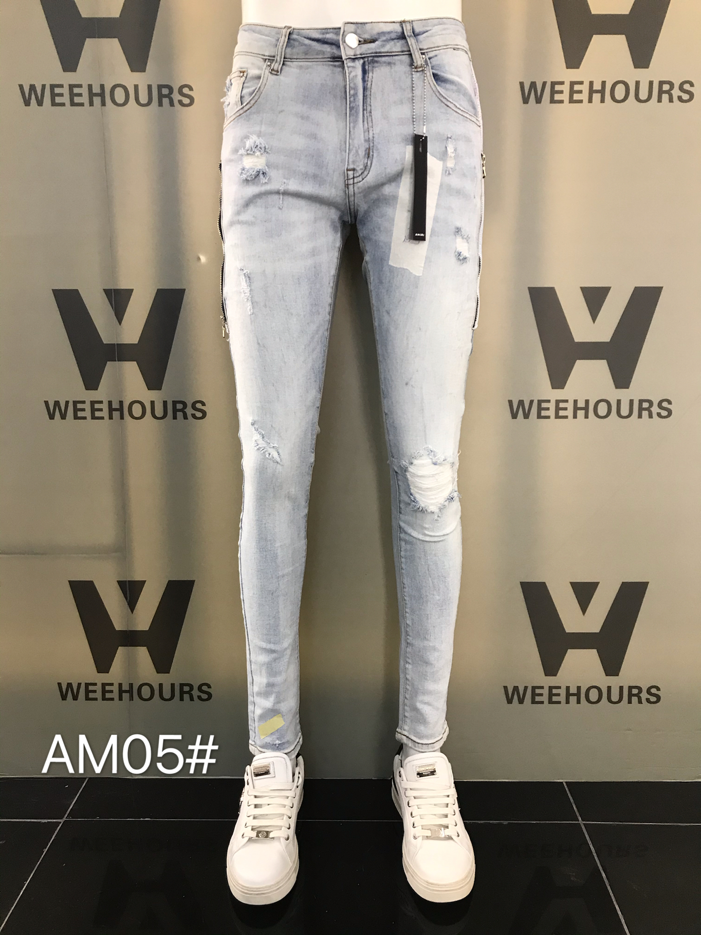 Hot sale new style men's and women's jeans slim locomotive denim fashion trendy hip-hop men's jeans AM05, Photo color
Hot sale new style men's and women's jeans slim locomotive denim fashion trendy hip-hop men's jeans AM05, Photo color