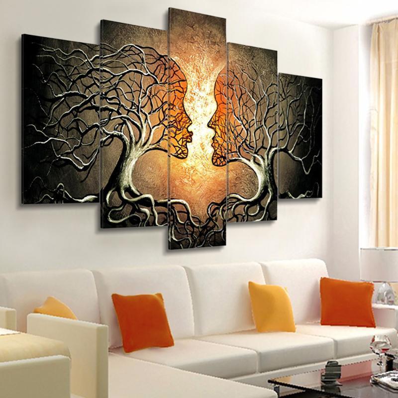 Modern Wall Art Canvas Painting 5 Pieces Abstract Kiss Tree Posters and Prints Wall Pictures for Living Room Bedroom Decoration1
Modern Wall Art Canvas Painting 5 Pieces Abstract Kiss Tree Posters and Prints Wall Pictures for Living Room Bedroom Decoration1