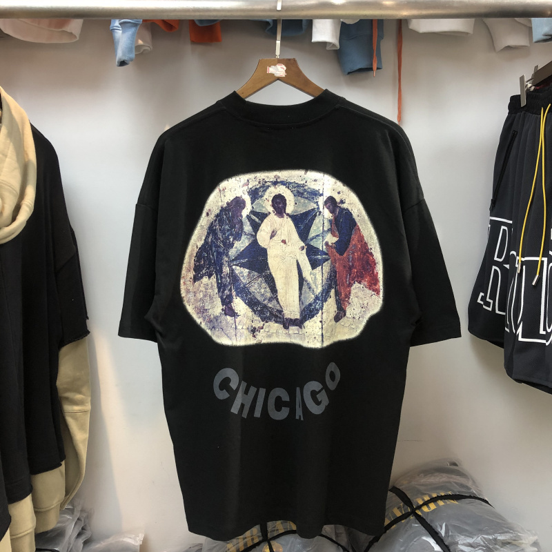2020SS JESUS IS KING T-shirt Jesus Mural Print T-shirts Men Women Hip Hop Tee Back Chicago Letter High Quality Cotton Tops X1214, White;black
2020SS JESUS IS KING T-shirt Jesus Mural Print T-shirts Men Women Hip Hop Tee Back Chicago Letter High Quality Cotton Tops X1214, White;black