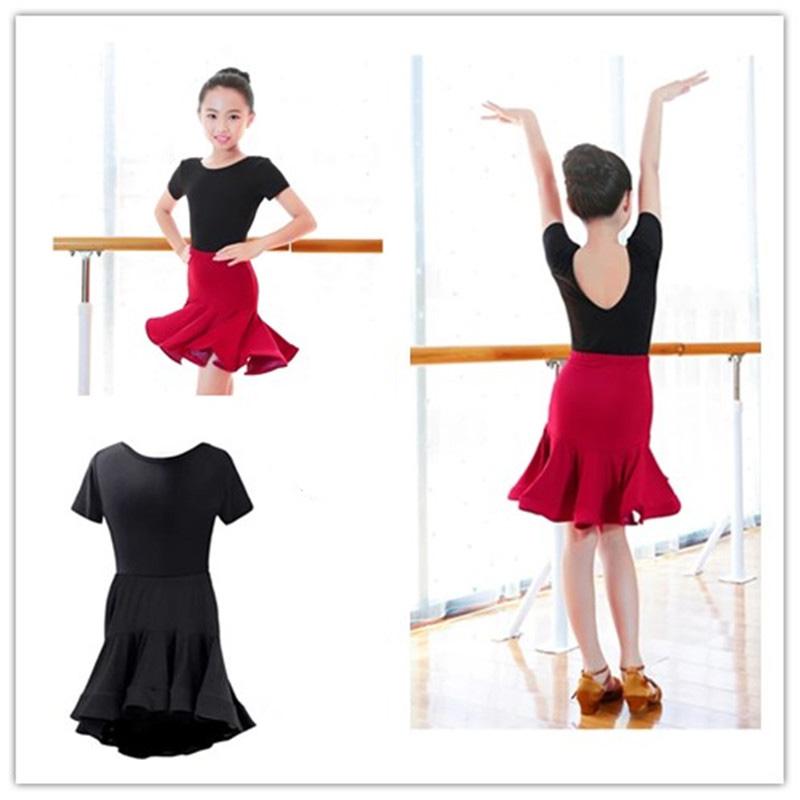 Girls Performance Latin Suit Kids Dance Top & Skirt Sets Latin Competition Costumes Children Ballroom Dance Dress, Short red black
Girls Performance Latin Suit Kids Dance Top & Skirt Sets Latin Competition Costumes Children Ballroom Dance Dress, Short red black