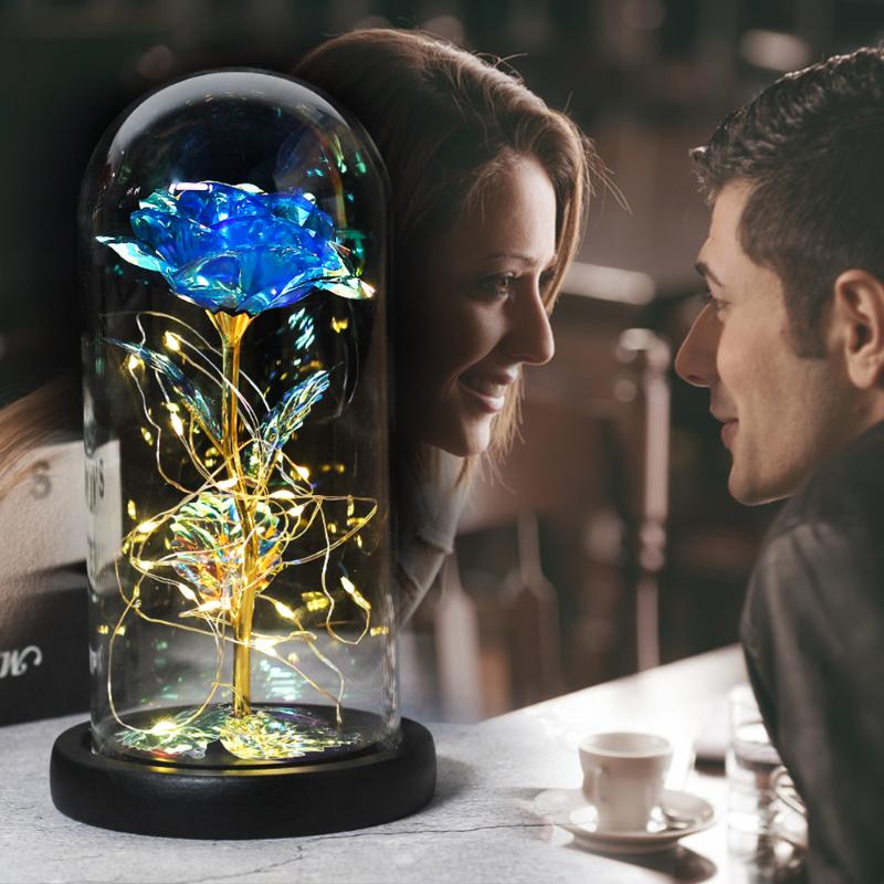 2021 LED Enchanted Galaxy Rose Eternal 24K Gold Foil Flower With Fairy String Lights In Dome For Christmas Valentine's Day Gift, Type08
2021 LED Enchanted Galaxy Rose Eternal 24K Gold Foil Flower With Fairy String Lights In Dome For Christmas Valentine's Day Gift, Type08