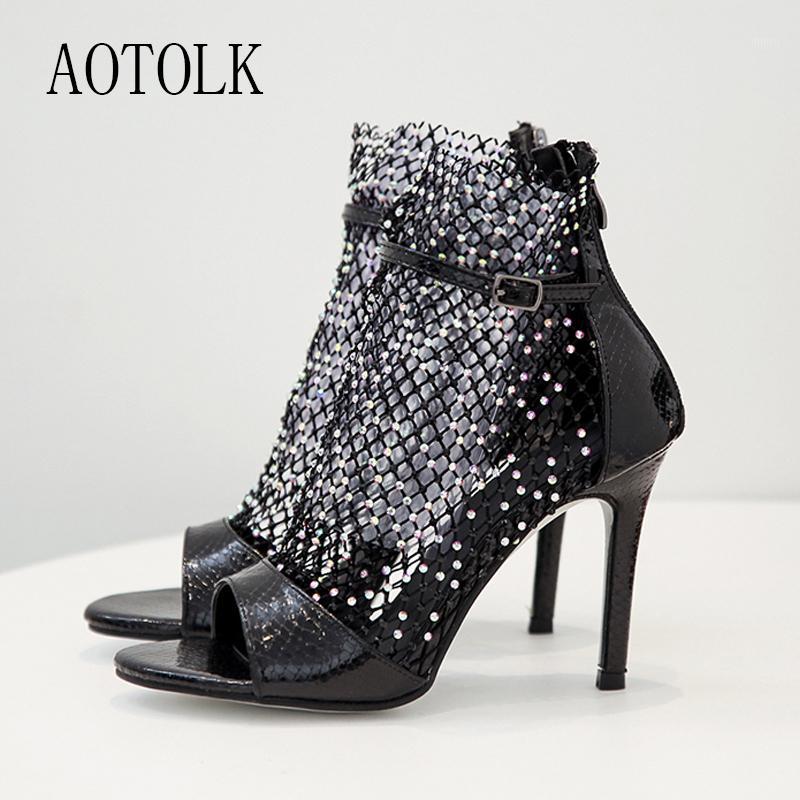 Woman Shoes High Heels Sandals Women Thin Heel Fish Mouth Rhinestone Mesh Buckle Short Boots Single Large Size 2020 New Arrival1, Black
Woman Shoes High Heels Sandals Women Thin Heel Fish Mouth Rhinestone Mesh Buckle Short Boots Single Large Size 2020 New Arrival1, Black
