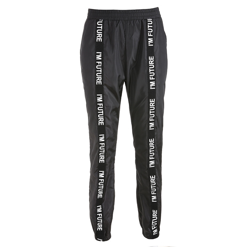 HOUZHOU Jogger Plus Size Pant Pantalones Mujer Black Women Trouser Streetwear High Waist Harajuku Sweat Pants 201109