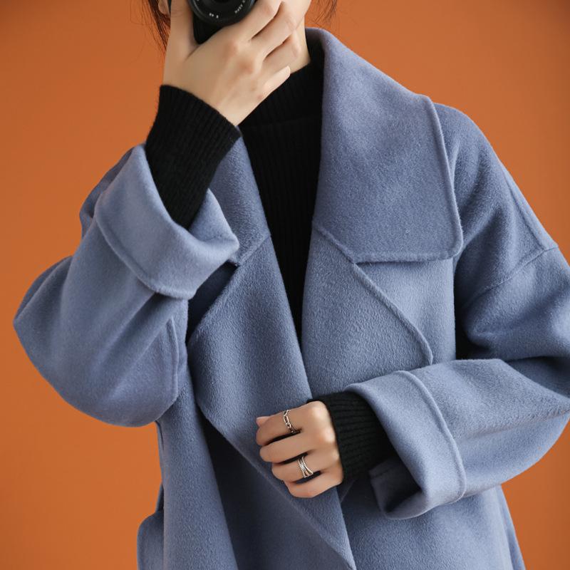 Double sided cashmere overcoat women 2020 new mid long Korean loose lace fashion winter tweed overcoat women, Black
Double sided cashmere overcoat women 2020 new mid long Korean loose lace fashion winter tweed overcoat women, Black