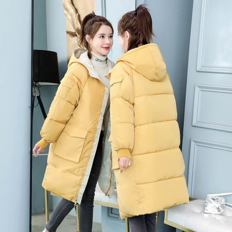 women's middle and long Parka winter large size bread coat over the knee thickened winter coat down jacket 806D 201126