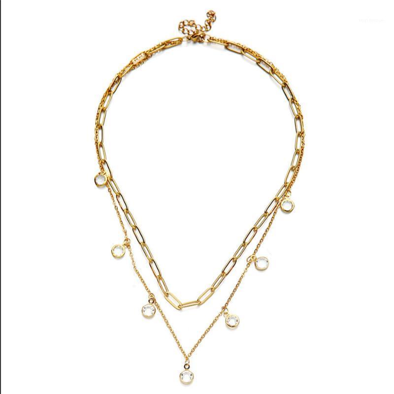 High Quality Bohemian Multilayer Necklaces For Women Gold Color Stainless Steel Circle Crystal Chokers Necklace Trendy Jewelry1
High Quality Bohemian Multilayer Necklaces For Women Gold Color Stainless Steel Circle Crystal Chokers Necklace Trendy Jewelry1