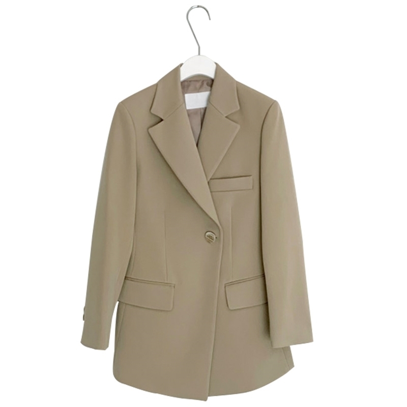 Goddess fan new net red casual temperament small suit Korean chic port style loose suit jacket 201023