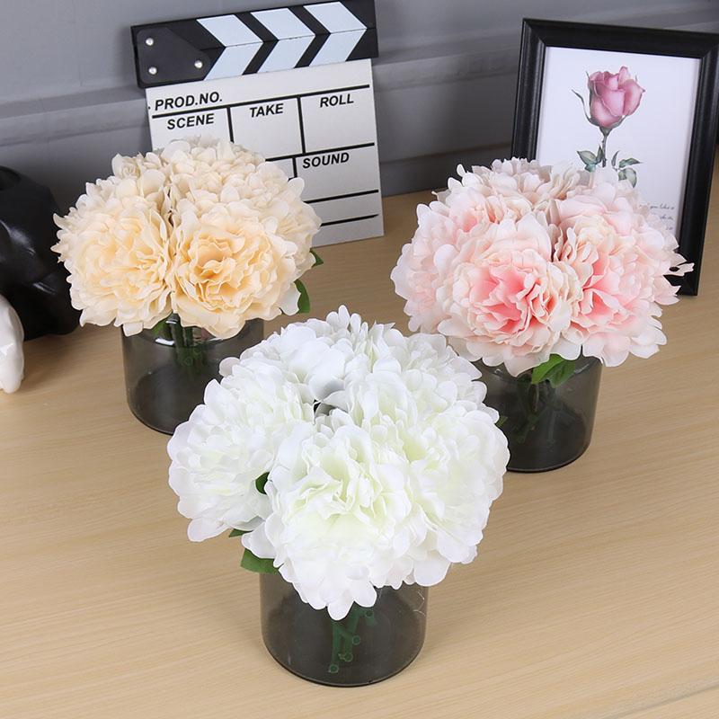 5 Heads/ Bouquet Artificial Peony Flowers Home Decor Silk Fake Flower Peonies artificial flowers for Wedding DIY decoration, Green
5 Heads/ Bouquet Artificial Peony Flowers Home Decor Silk Fake Flower Peonies artificial flowers for Wedding DIY decoration, Green