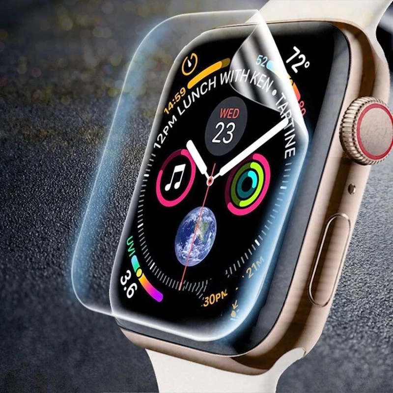 Screen Protector Film for Watch 45mm 41mm 42mm 38mm 40MM 44MM Clear Full Protective soft Glass iWatch Series 7 SE 6 56752754919926